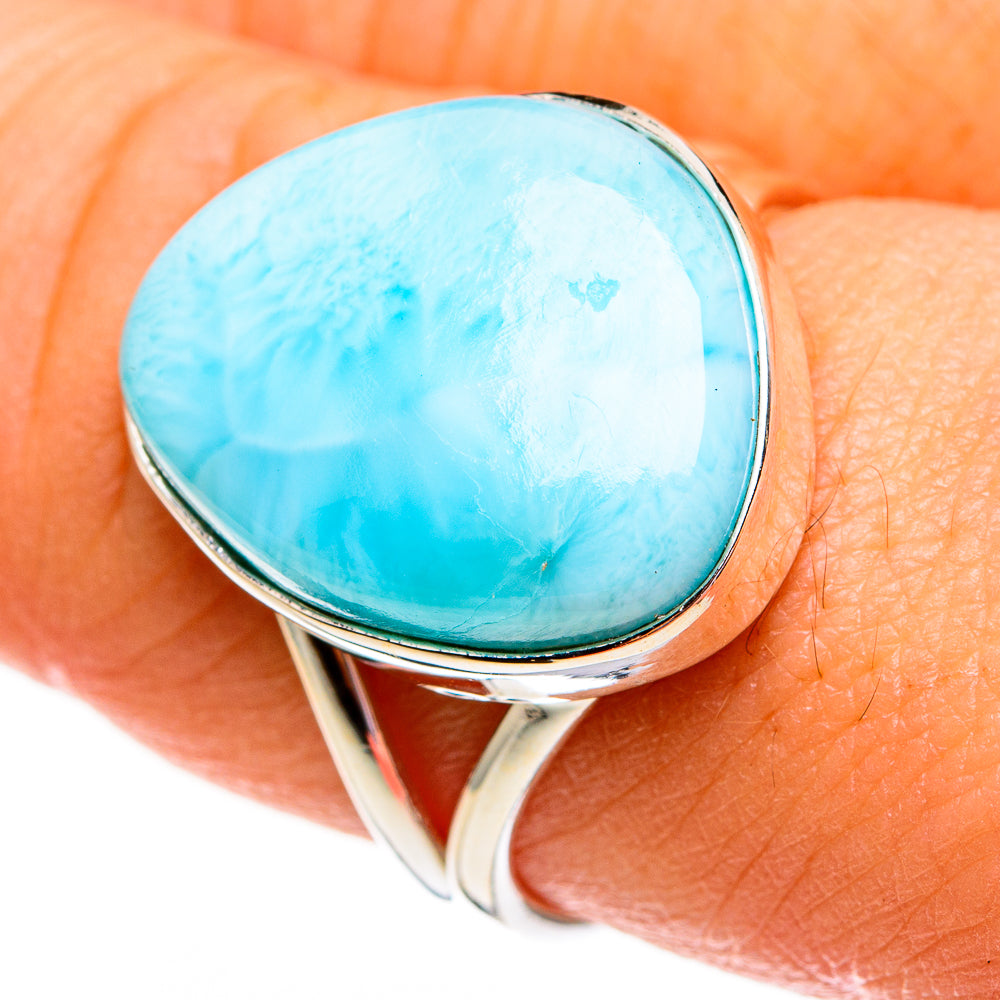 Larimar Rings handcrafted by Ana Silver Co - RING78301