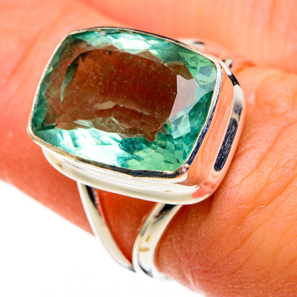 Green Fluorite Rings handcrafted by Ana Silver Co - RING78307