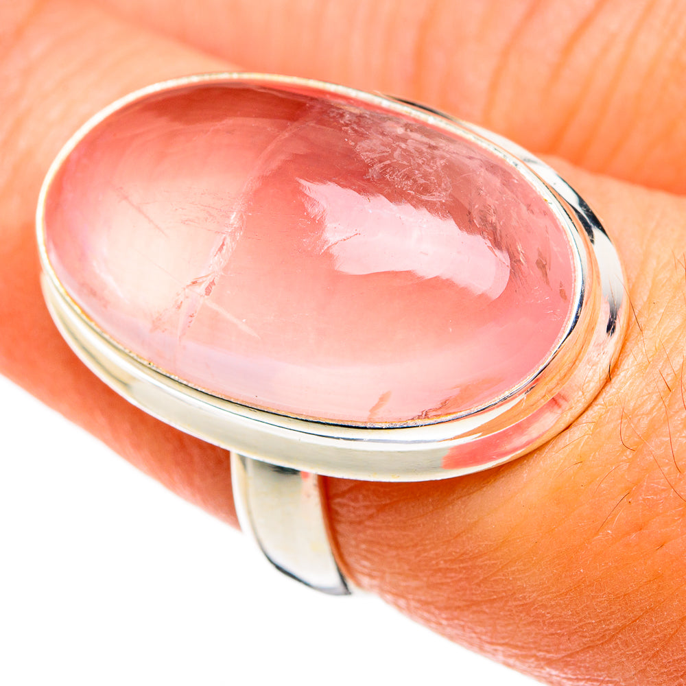 Rose Quartz Rings handcrafted by Ana Silver Co - RING78310