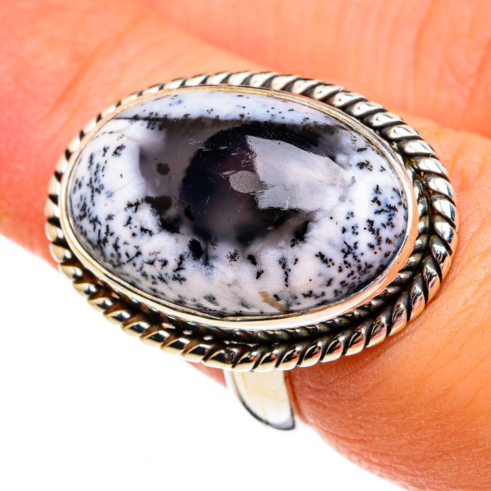 Dendritic Opal Rings handcrafted by Ana Silver Co - RING78320