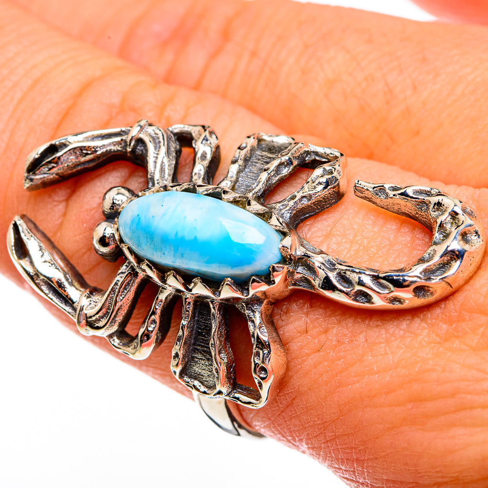 Larimar Rings handcrafted by Ana Silver Co - RING78324