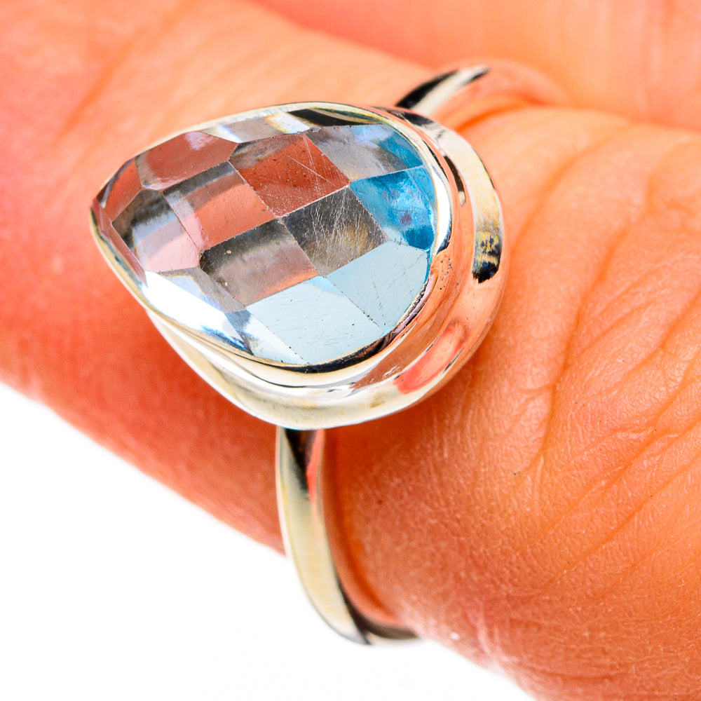 Blue Topaz Rings handcrafted by Ana Silver Co - RING78326