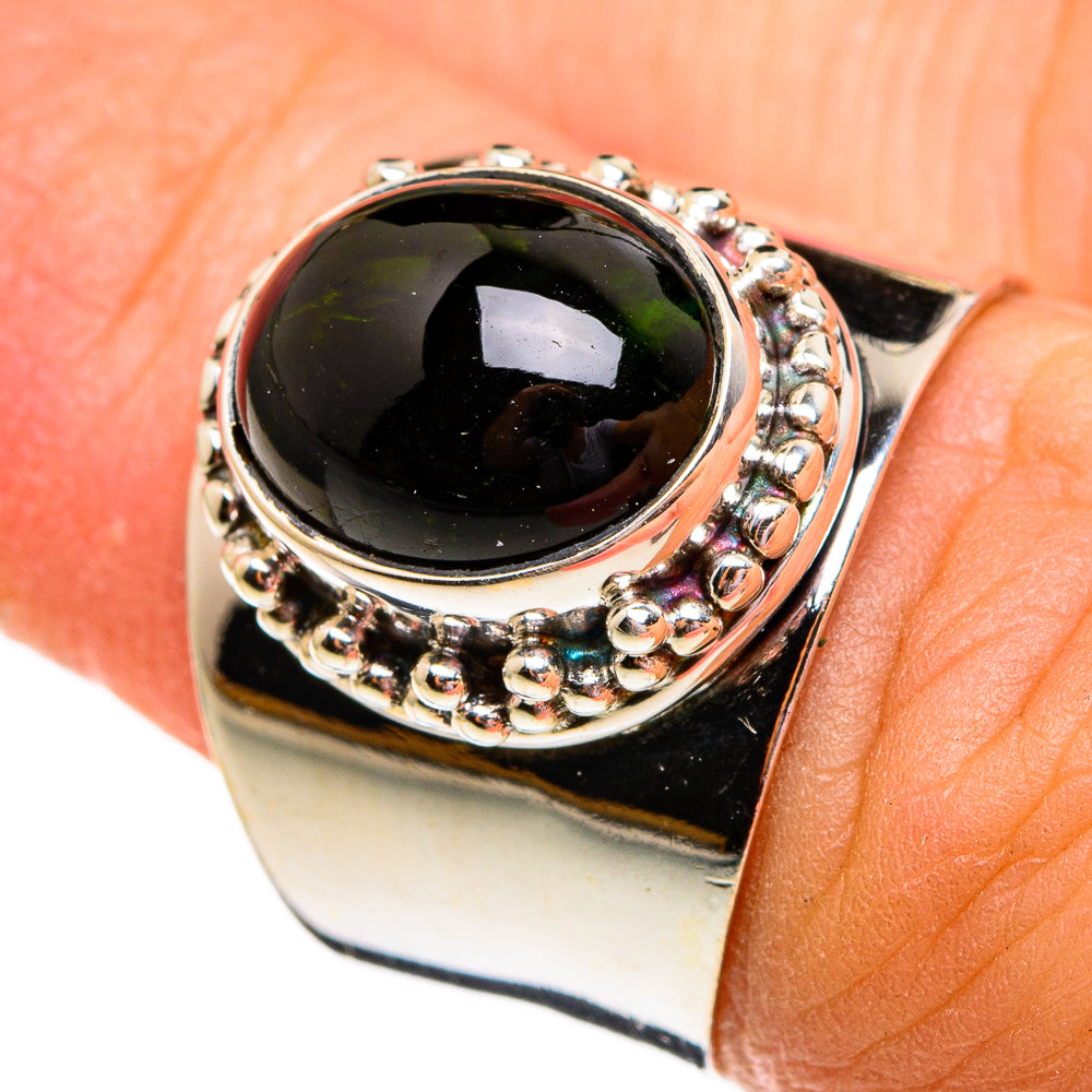Chrome Diopside Rings handcrafted by Ana Silver Co - RING78329