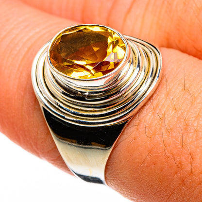 Citrine Rings handcrafted by Ana Silver Co - RING78333