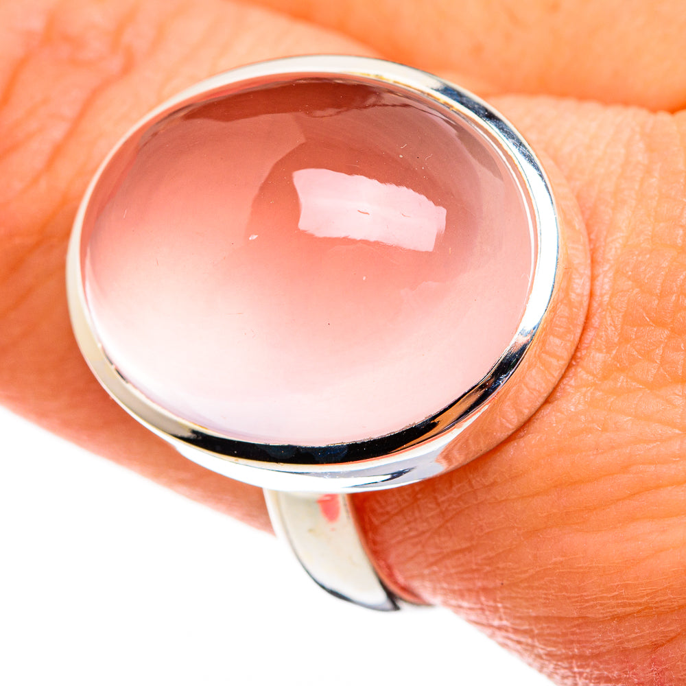 Rose Quartz Rings handcrafted by Ana Silver Co - RING78334