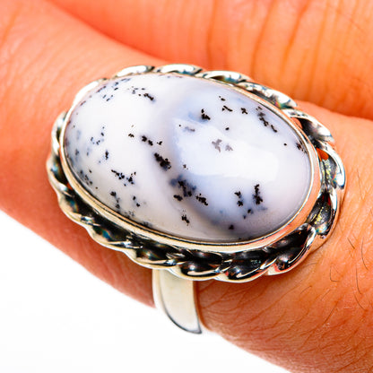 Dendritic Opal Rings handcrafted by Ana Silver Co - RING78345