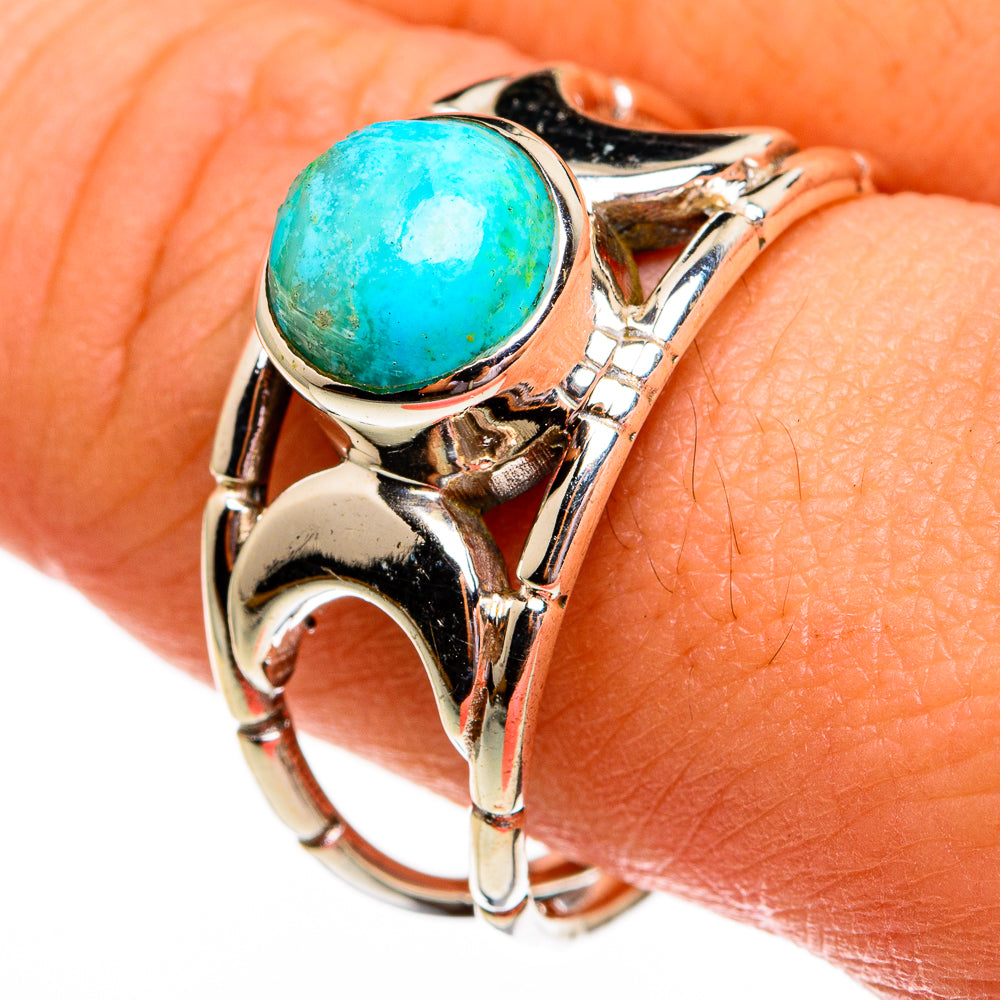 Chrysocolla Rings handcrafted by Ana Silver Co - RING78348
