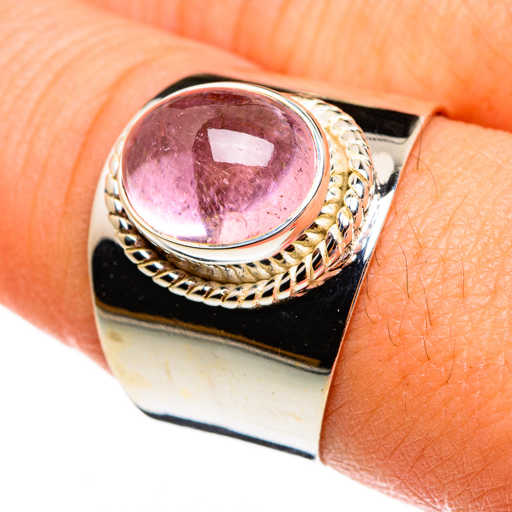Pink Tourmaline Rings handcrafted by Ana Silver Co - RING78357