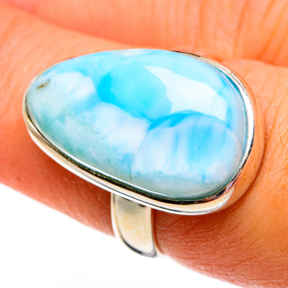 Larimar Rings handcrafted by Ana Silver Co - RING78370