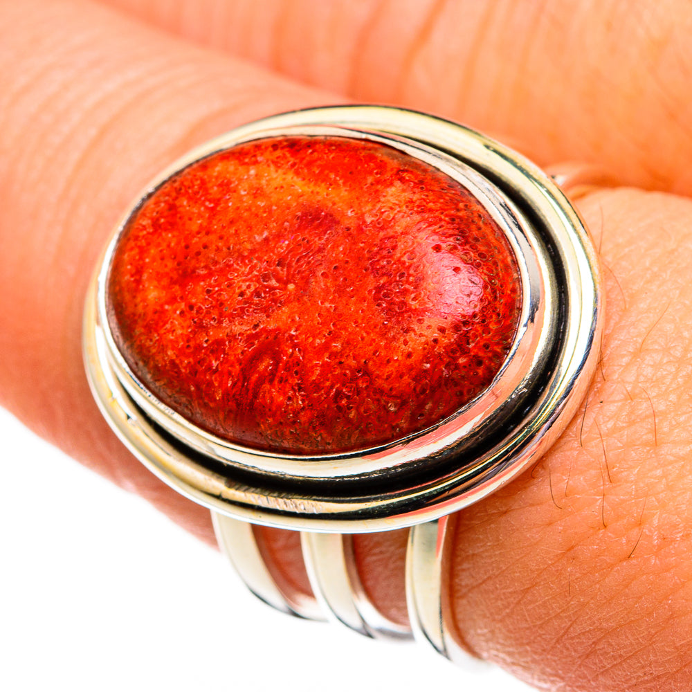 Sponge Coral Rings handcrafted by Ana Silver Co - RING78375