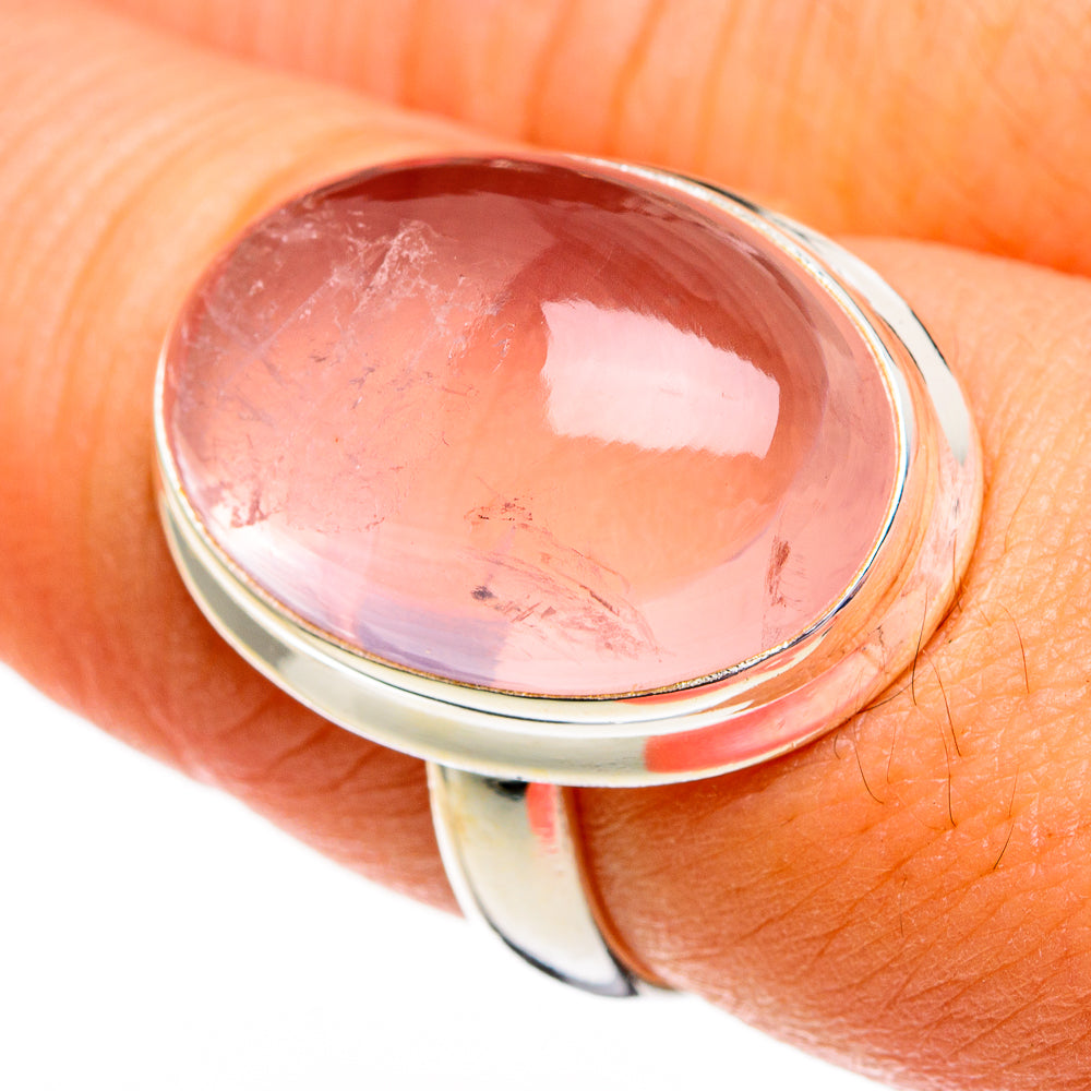 Rose Quartz Rings handcrafted by Ana Silver Co - RING78377