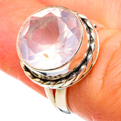 Rose Quartz Rings handcrafted by Ana Silver Co - RING78378
