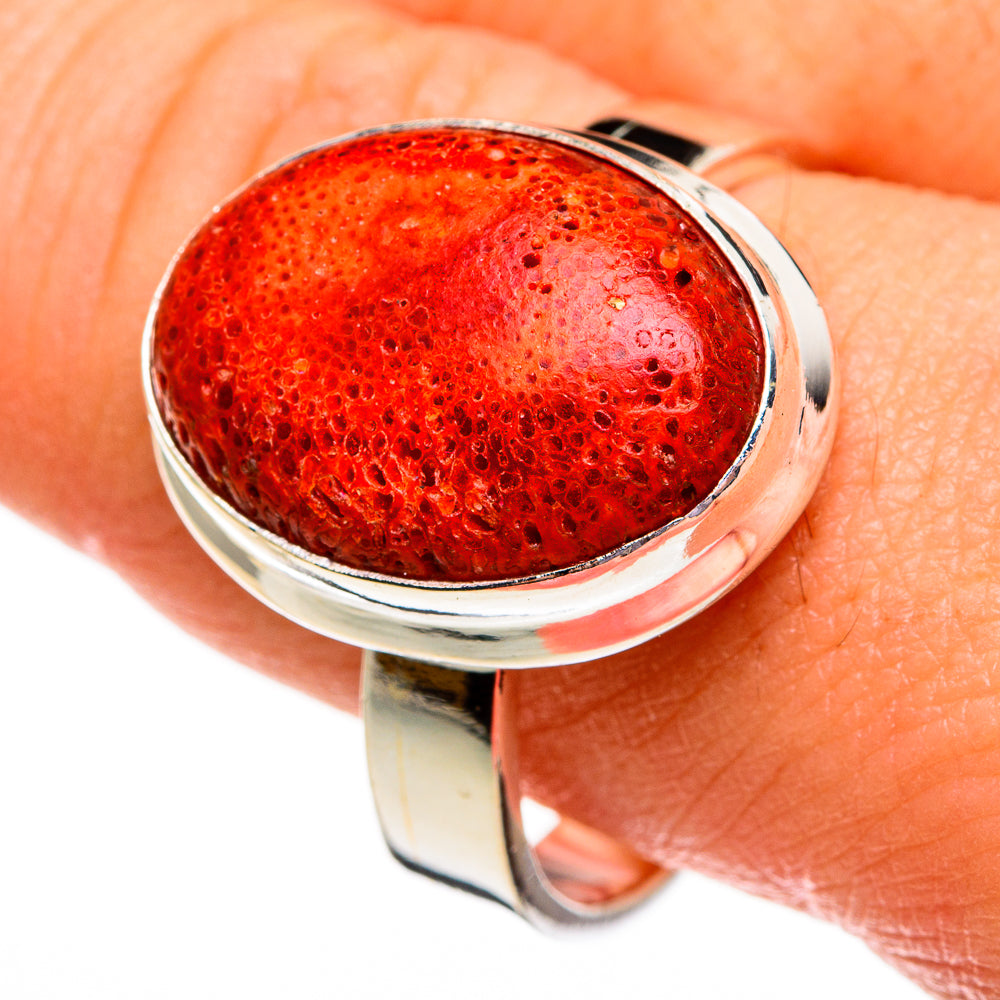 Sponge Coral Rings handcrafted by Ana Silver Co - RING78396