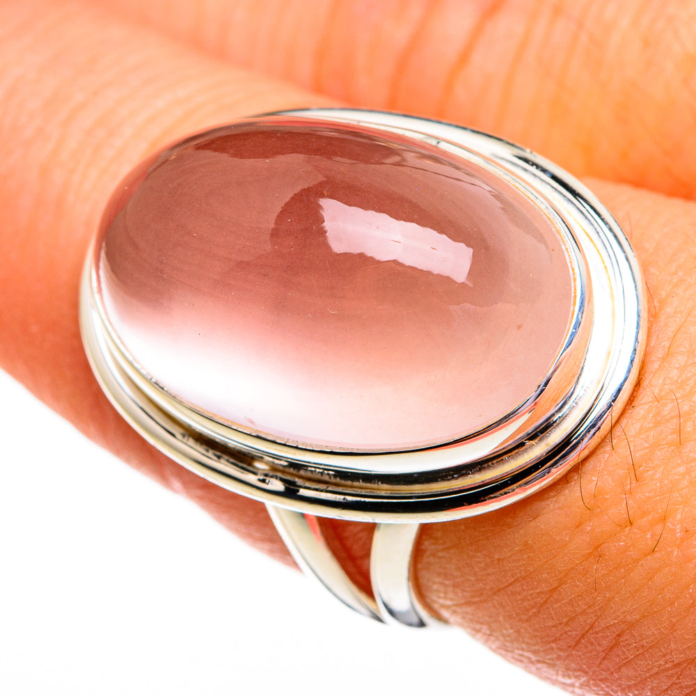 Rose Quartz Rings handcrafted by Ana Silver Co - RING78399