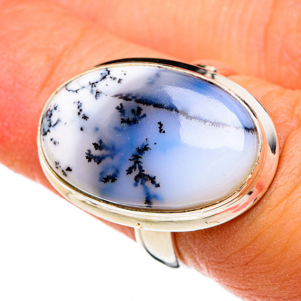 Dendritic Opal Rings handcrafted by Ana Silver Co - RING78409