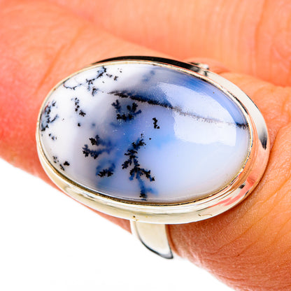 Dendritic Opal Rings handcrafted by Ana Silver Co - RING78409