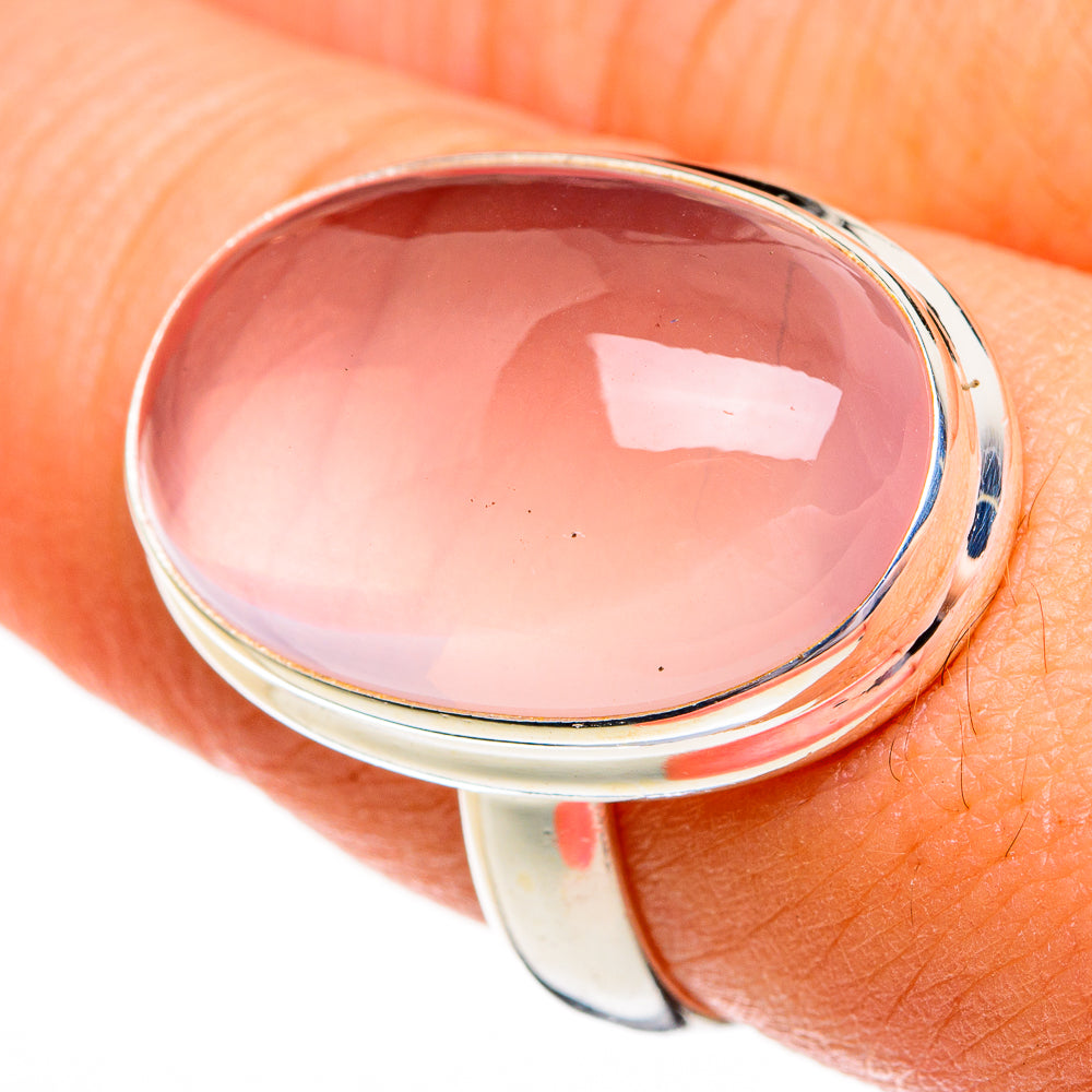 Rose Quartz Rings handcrafted by Ana Silver Co - RING78417