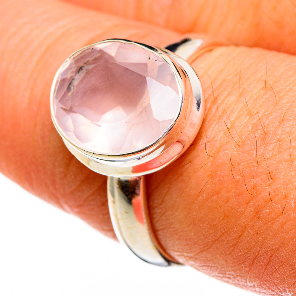 Rose Quartz Rings handcrafted by Ana Silver Co - RING78418