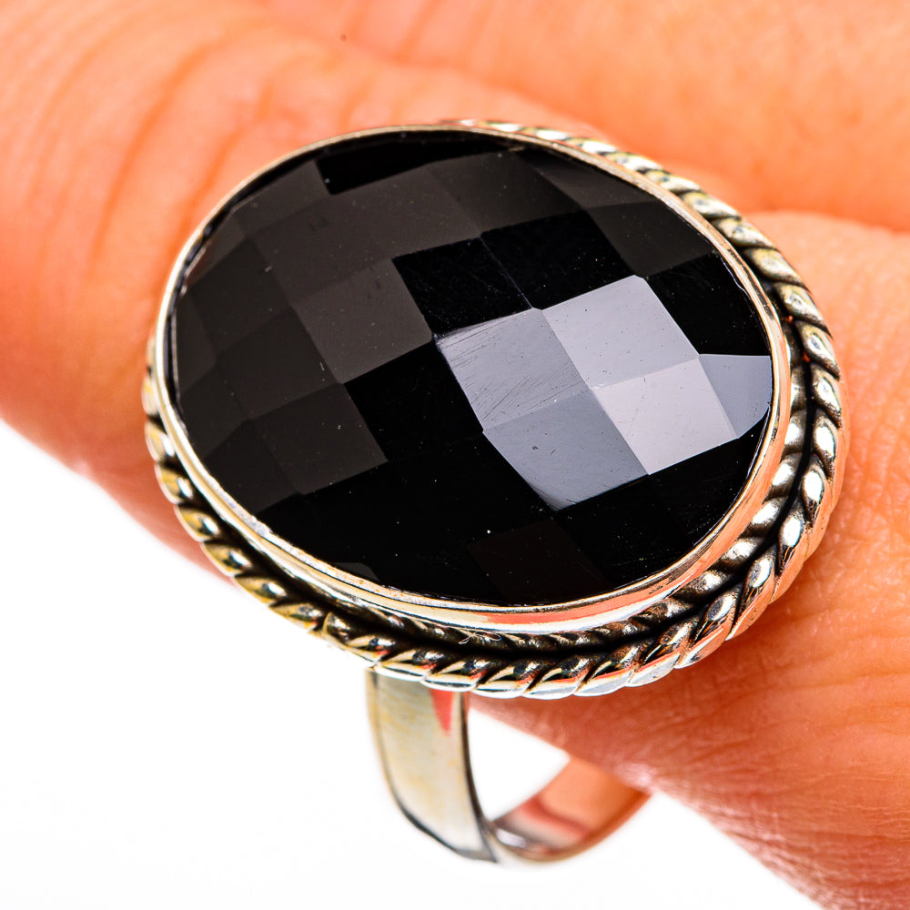 Black Onyx Rings handcrafted by Ana Silver Co - RING78446