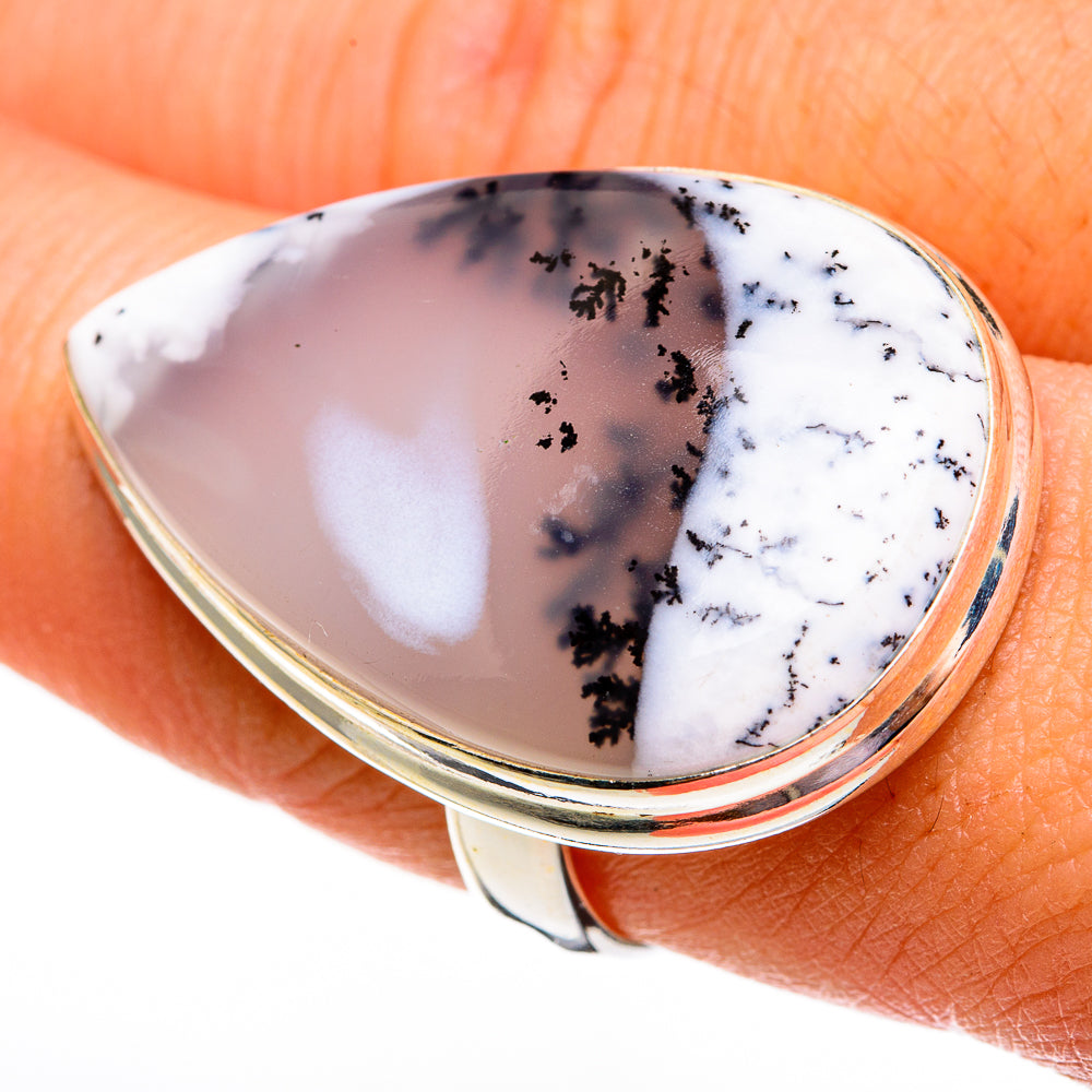 Dendritic Opal Rings handcrafted by Ana Silver Co - RING78448