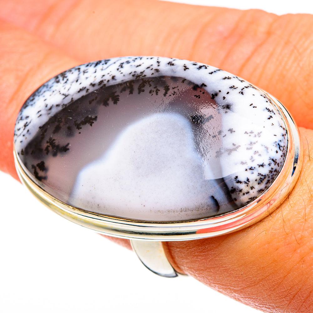 Dendritic Opal Rings handcrafted by Ana Silver Co - RING78449