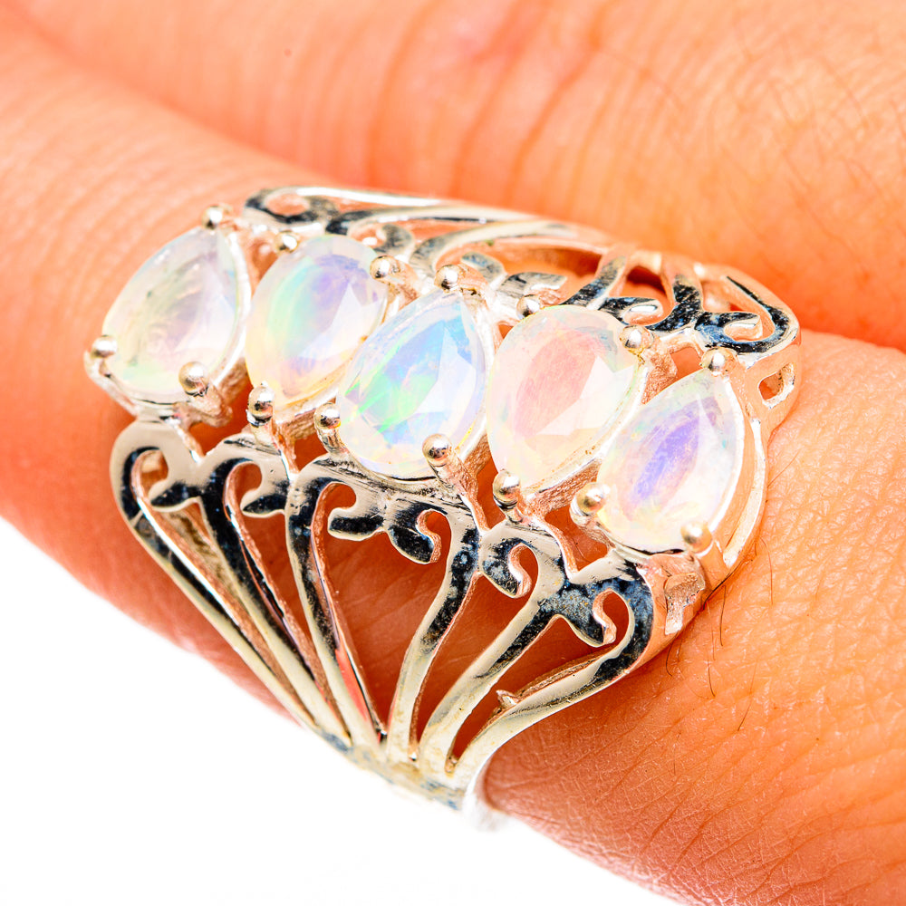 Ethiopian Opal Rings handcrafted by Ana Silver Co - RING78454
