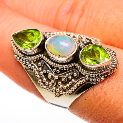 Ethiopian Opal Rings handcrafted by Ana Silver Co - RING78455