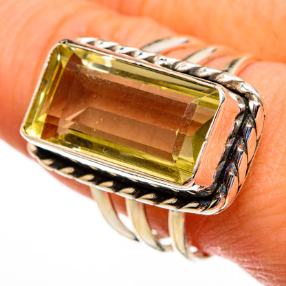 Lemon Quartz Rings handcrafted by Ana Silver Co - RING78457