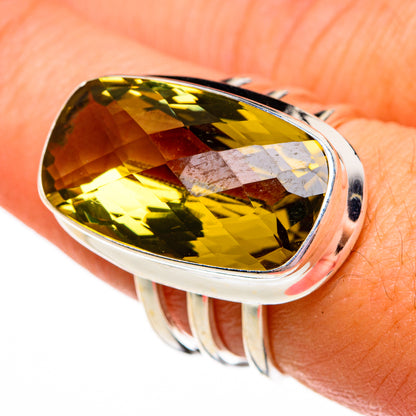Olive Quartz Rings handcrafted by Ana Silver Co - RING78458