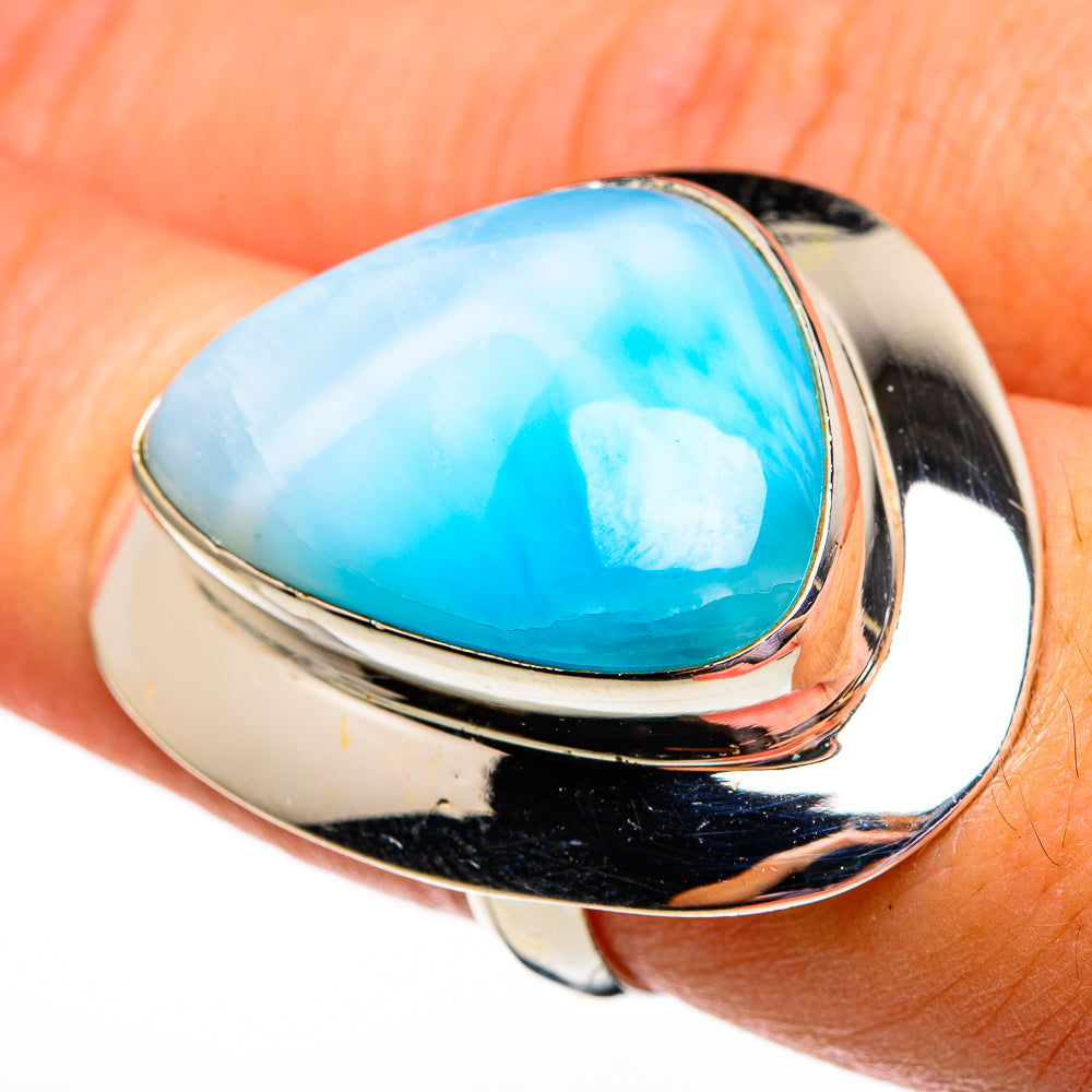 Larimar Rings handcrafted by Ana Silver Co - RING78463