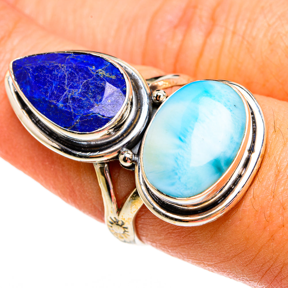 Larimar Rings handcrafted by Ana Silver Co - RING78466