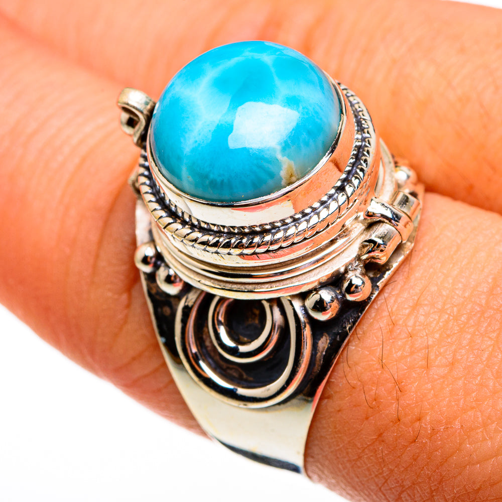 Larimar Rings handcrafted by Ana Silver Co - RING78467