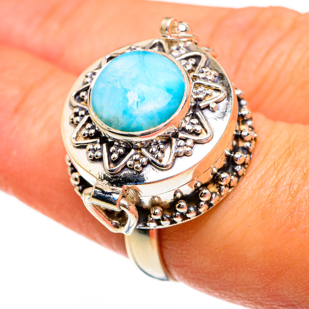 Larimar Rings handcrafted by Ana Silver Co - RING78468
