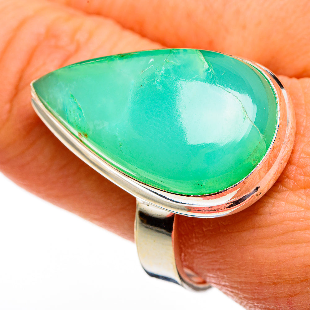 Chrysoprase Rings handcrafted by Ana Silver Co - RING78473