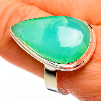 Chrysoprase Rings handcrafted by Ana Silver Co - RING78473