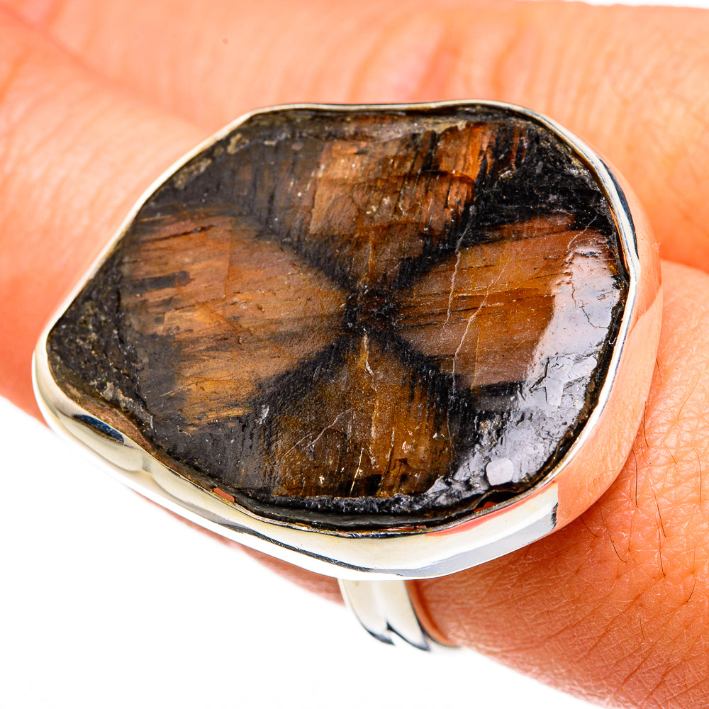 Chiastolite Rings handcrafted by Ana Silver Co - RING78474