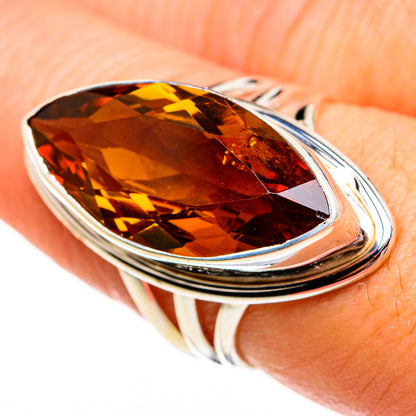Mandarin Citrine Rings handcrafted by Ana Silver Co - RING78481