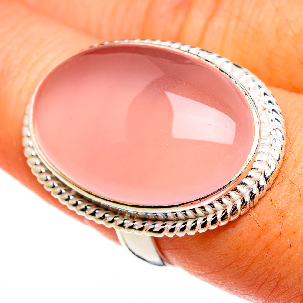 Rose Quartz Rings handcrafted by Ana Silver Co - RING78482