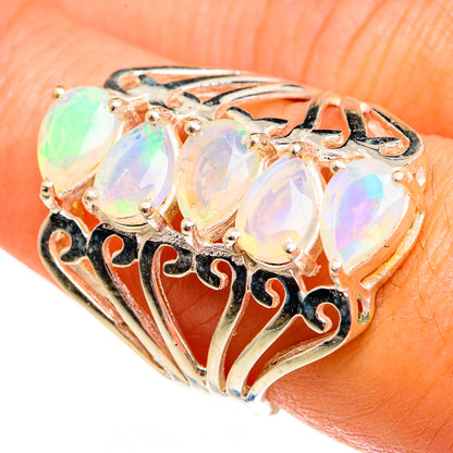 Ethiopian Opal Rings handcrafted by Ana Silver Co - RING78490