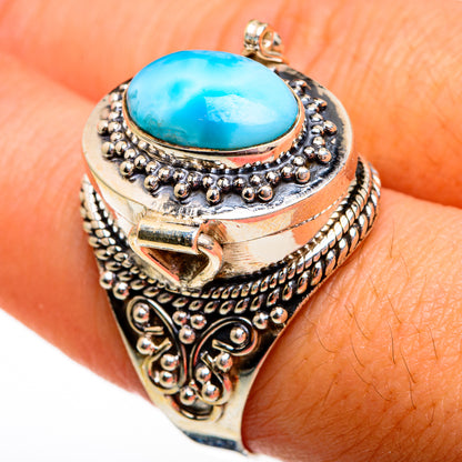 Larimar Rings handcrafted by Ana Silver Co - RING78501
