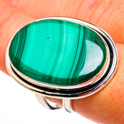 Malachite Rings handcrafted by Ana Silver Co - RING78503