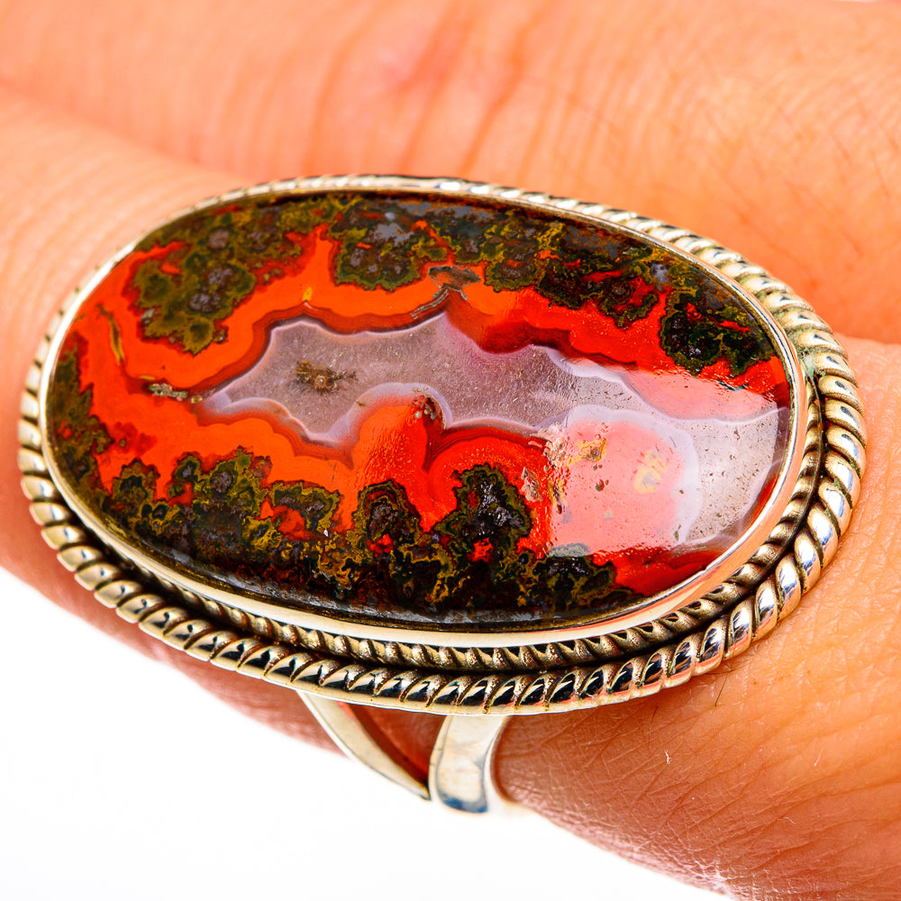 Moroccan Agate Rings handcrafted by Ana Silver Co - RING78511