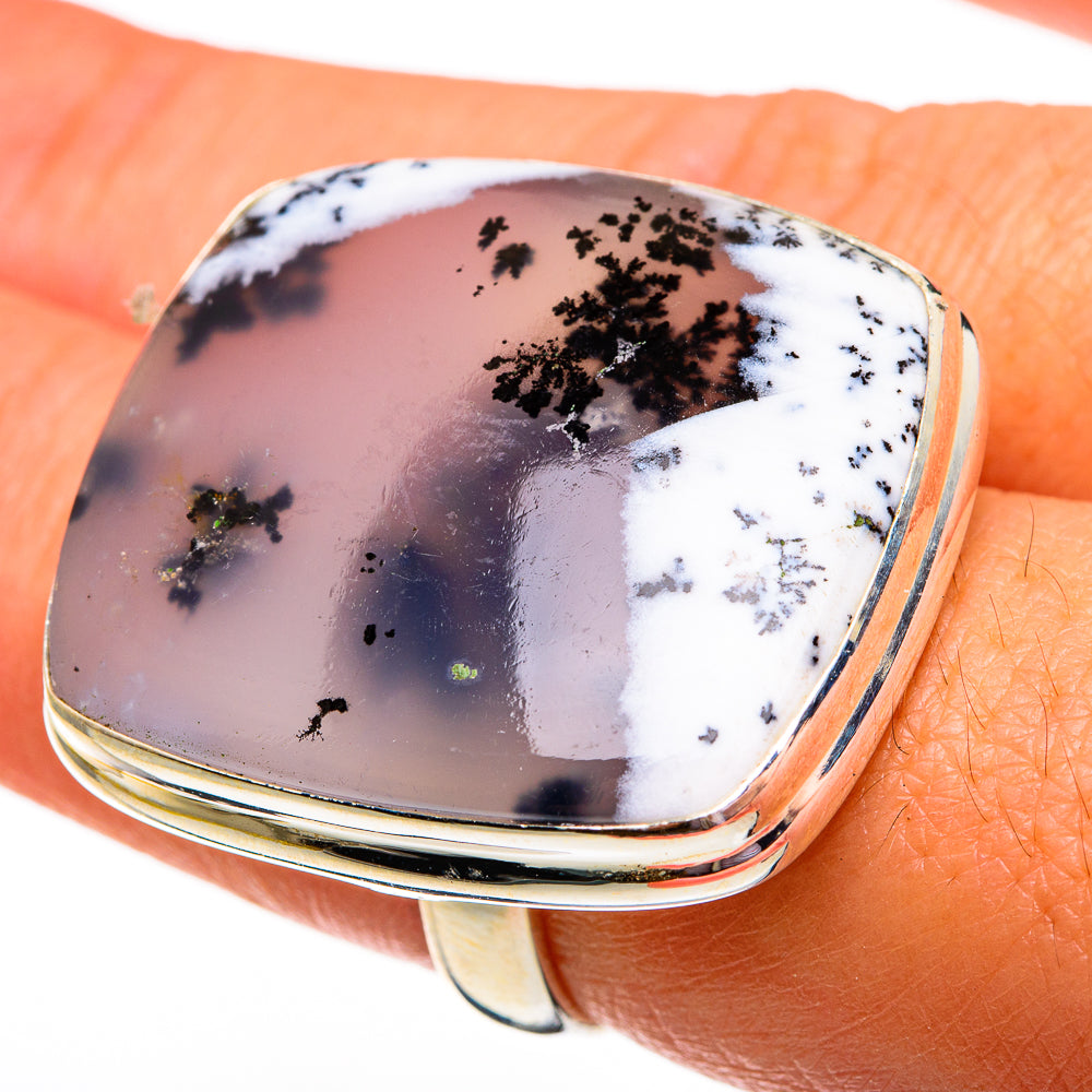 Dendritic Opal Rings handcrafted by Ana Silver Co - RING78523