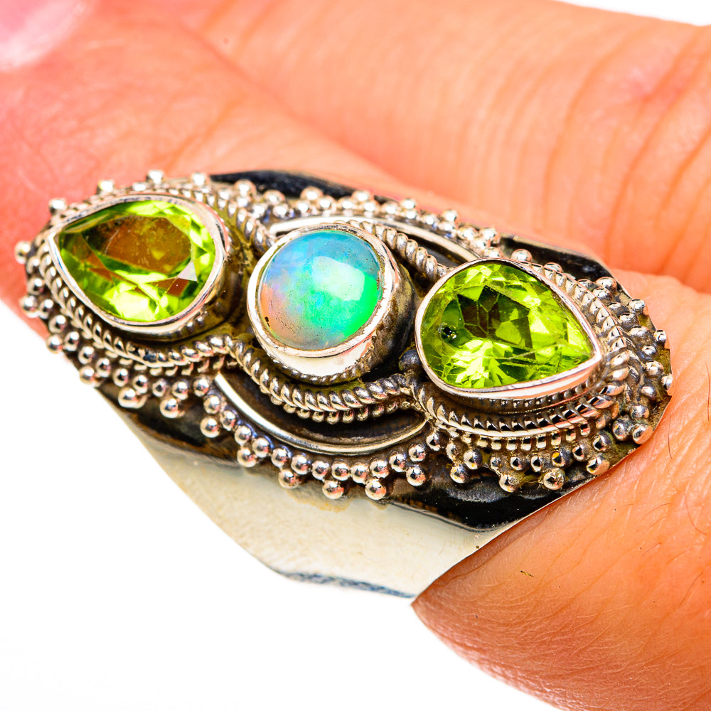 Ethiopian Opal Rings handcrafted by Ana Silver Co - RING78527
