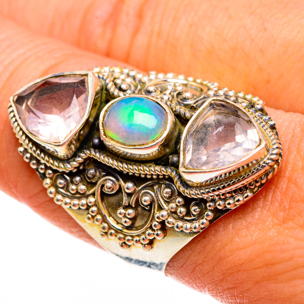 Ethiopian Opal Rings handcrafted by Ana Silver Co - RING78528