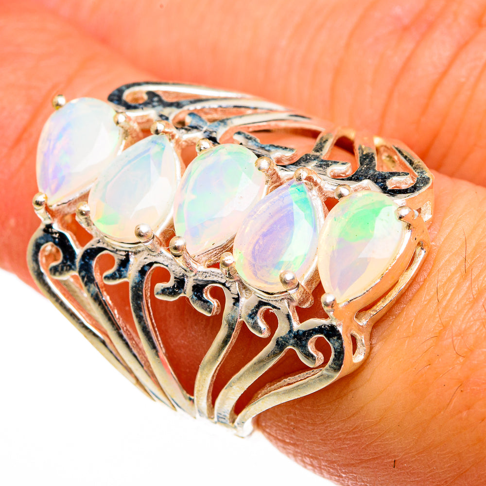 Ethiopian Opal Rings handcrafted by Ana Silver Co - RING78529