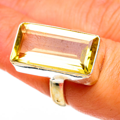 Lemon Quartz Rings handcrafted by Ana Silver Co - RING78533