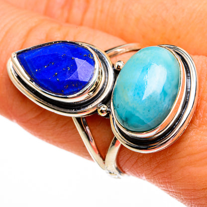Larimar Rings handcrafted by Ana Silver Co - RING78536