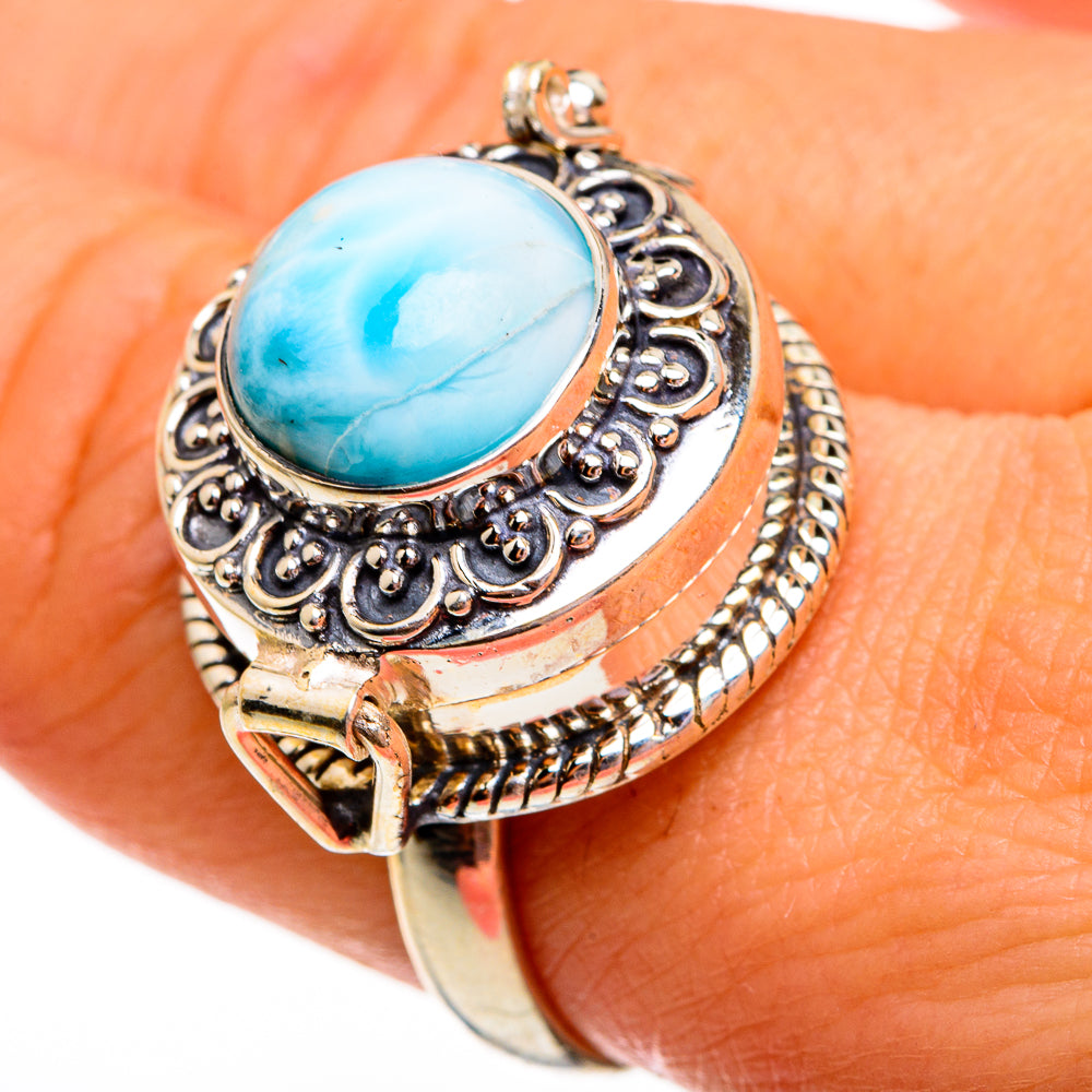 Larimar Rings handcrafted by Ana Silver Co - RING78542