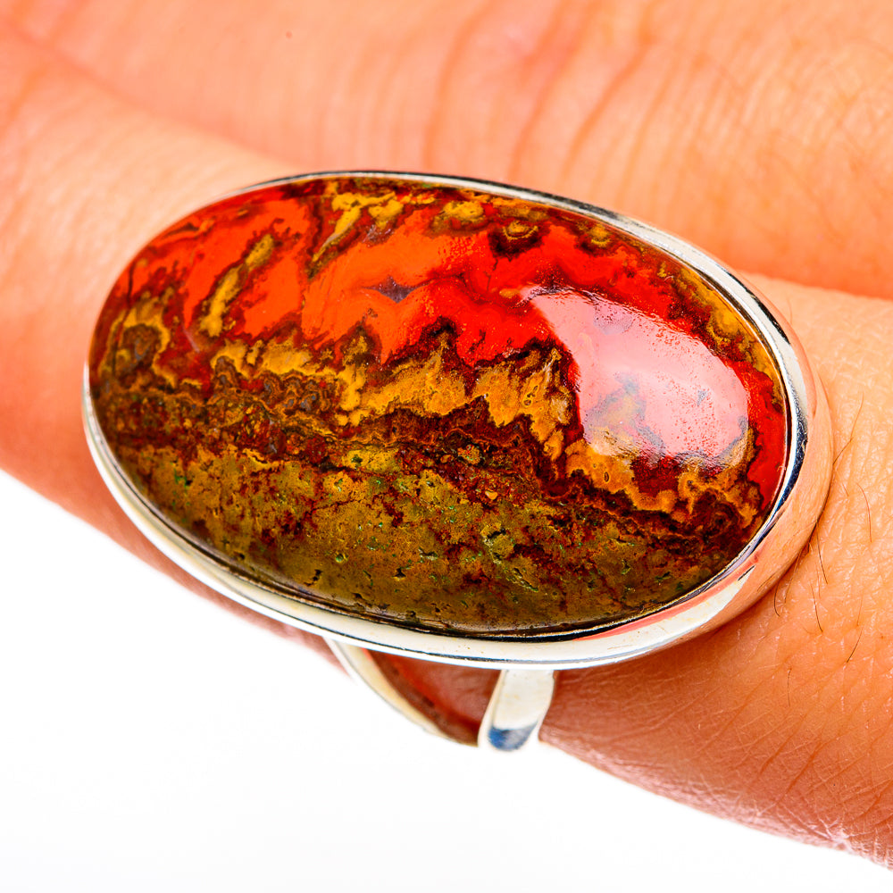 Moroccan Agate Rings handcrafted by Ana Silver Co - RING78551